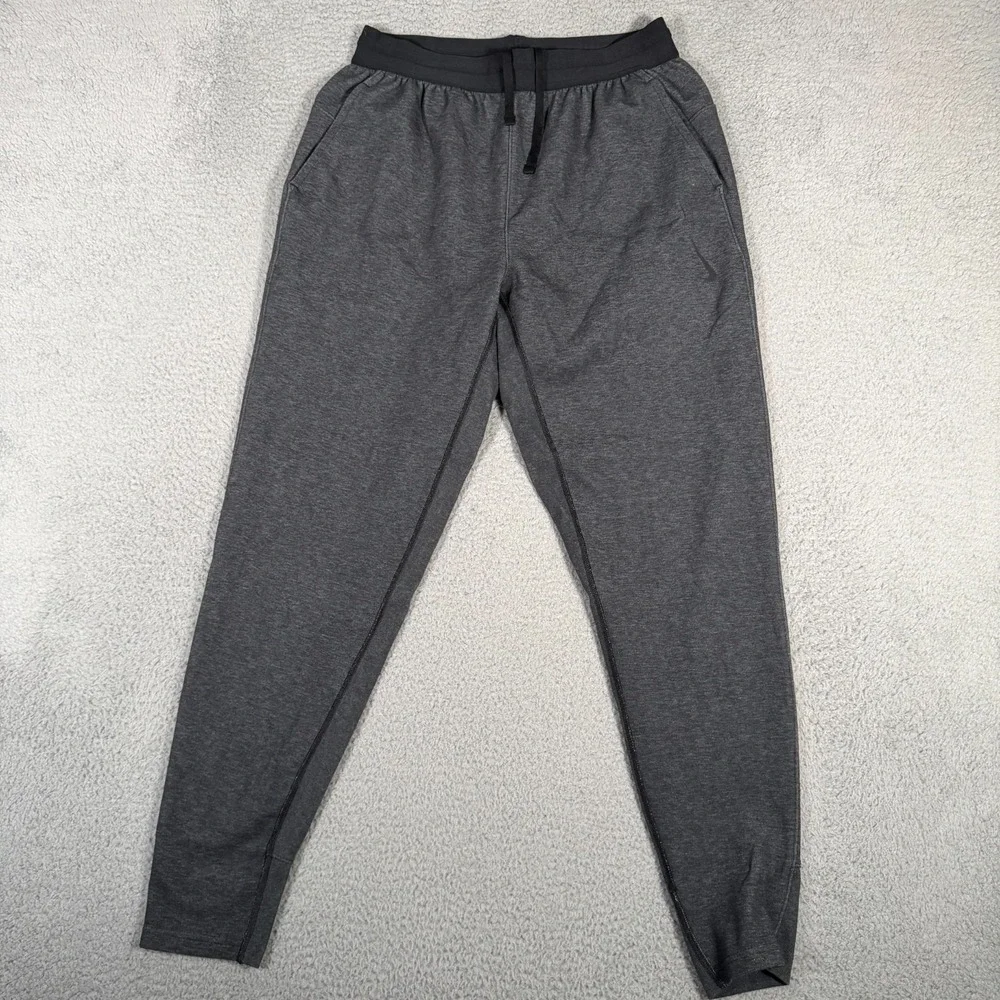 Nike Pants Mens Medium Tall MT Gray Restore Yoga Sweatpants Dri-Fit Active